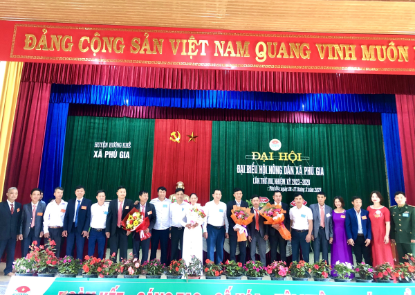 Hội nông dân xã Phú Gia tổ chức Đại hội đại đại biểu lần thứ VIII, nhiệm kỳ 2023-2028.