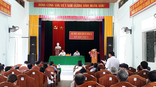Hội đồng nhân dân xã Phú Gia khóa XX, Kỳ họp lần thứ 5